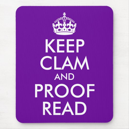 Tapis De Souris Conserver la clame et la preuve Lire (Devant)