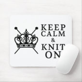 Tapis De Souris Conserver Le Knit Calme Sur L'Artisanat / Logo De (Avec souris)