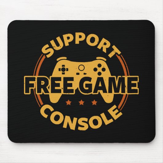 Tapis De Souris Console de jeu drôle de manifestation de jeu (Devant)