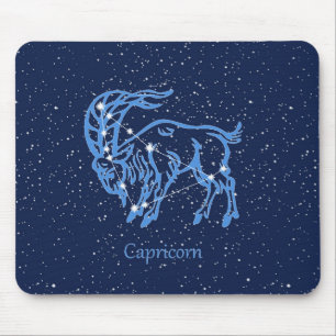 Tapis De Souris Constellation du Capricorne et signe du zodiaque a