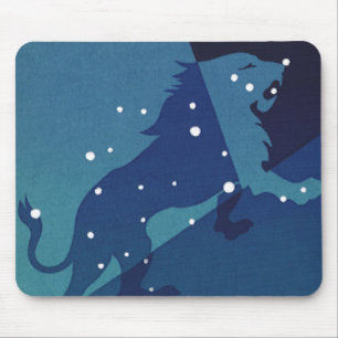 Tapis De Souris Constellation du Lion Lion Vintage Zodiaque Astrol