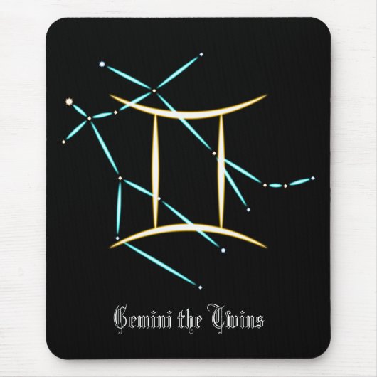 Tapis de souris constellation du zodiaque Gémeaux (Devant)