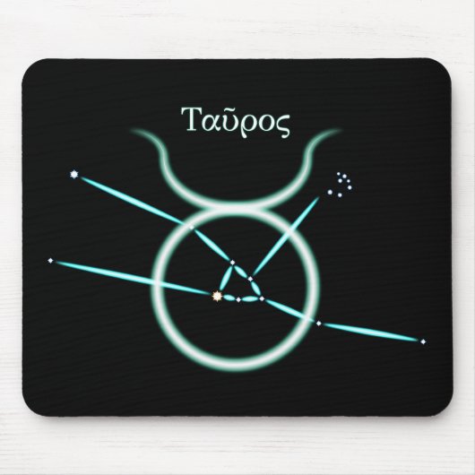 Tapis de souris constellation du zodiaque Taureau (Devant)
