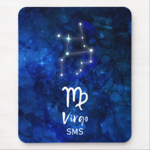 Tapis De Souris Constellation du zodiaque Vierge Monogramme Galaxi