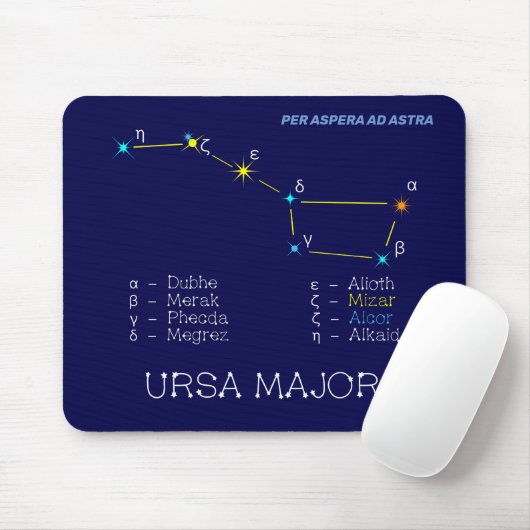 Tapis De Souris Constellation Ursa major (Avec souris)