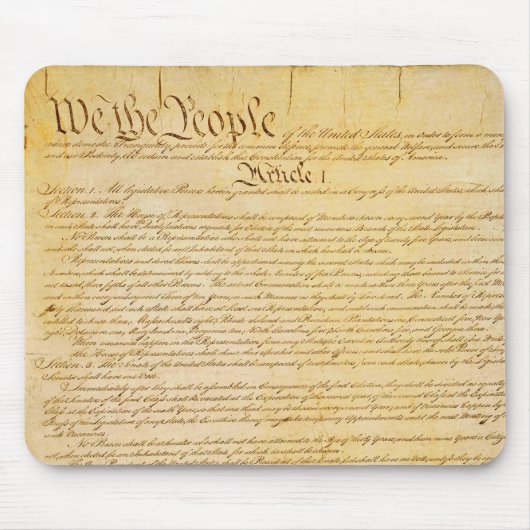 Tapis De Souris Constitution d'Etats-Unis Mousepad (Devant)