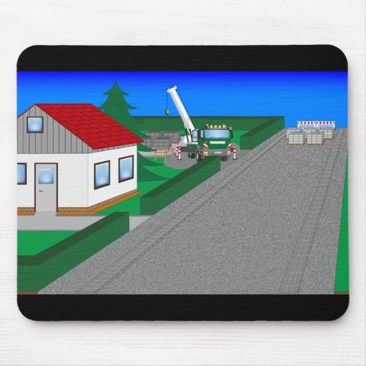 Tapis De Souris Construction de routes (Devant)