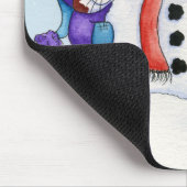 Tapis De Souris Construction d'un chat Mousepad de neige (Coin)