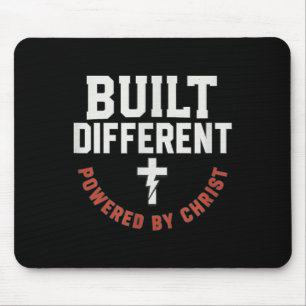 Tapis De Souris Construit Différemment Alimenté Par Le Christ Chré