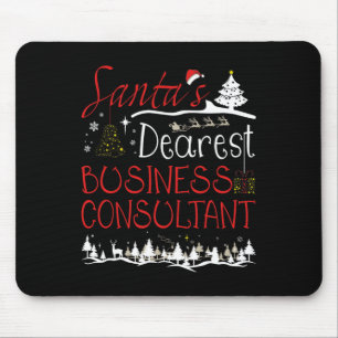 Tapis De Souris Consultant d'affaires Xmas Job Cute Noël