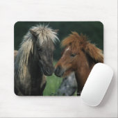Tapis De Souris Contact miniature de chevaux (Avec souris)