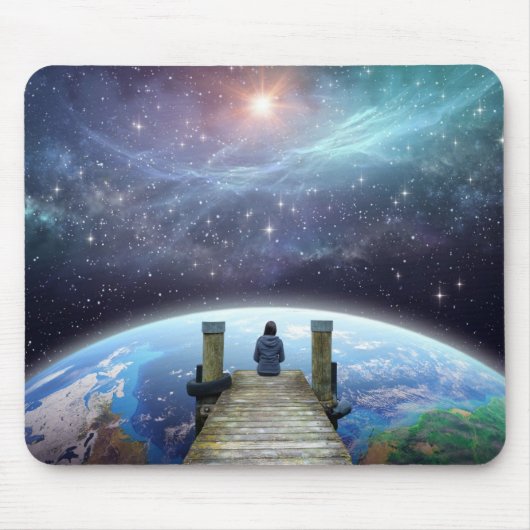 Tapis De Souris Contemplative Space Art Mouse Pad, Multi-Verse (Devant)