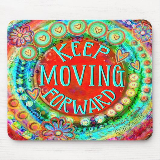 Tapis De Souris Continuer à avancer l'incertitude des devis (Devant)