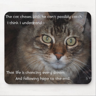 Tapis De Souris Continuez à courir vos rêves - Chat Souris Pad