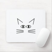 Tapis De Souris Contour de l'neb de chat (Avec souris)