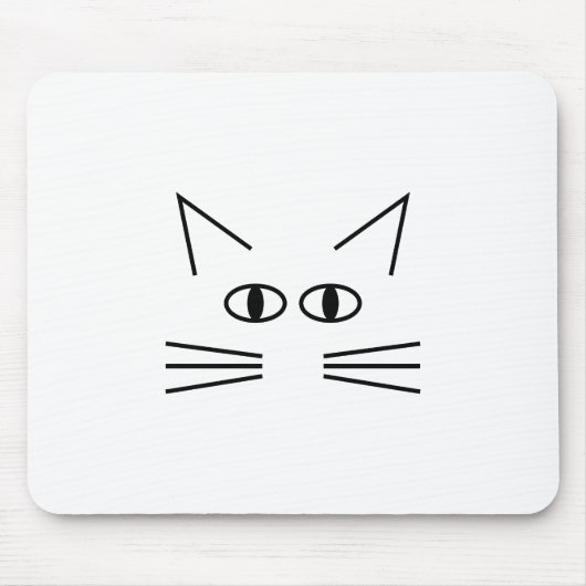 Tapis De Souris Contour de l'neb de chat (Devant)