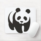 Tapis De Souris Contour Mousepad de silhouette de panda (Avec souris)