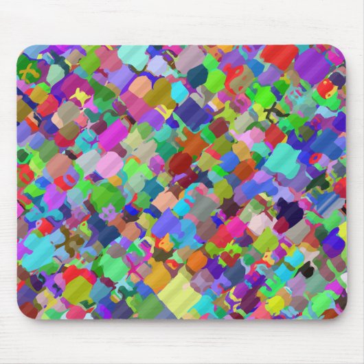 Tapis De Souris Contours de peinture (Devant)