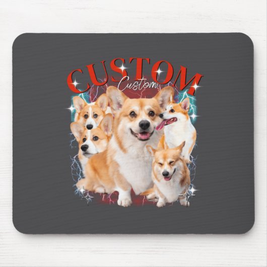 Tapis De Souris Contrefaçon Animaux Drôles Chien Chat De Compagnie (Devant)