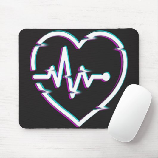 Tapis De Souris Contrôle cardiaque Mousepad (Avec souris)