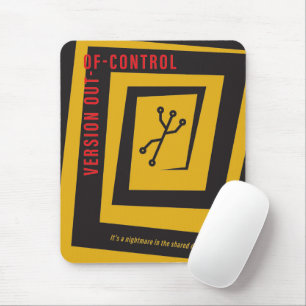 Tapis De Souris Contrôle de version - Parodie d'affiche de film an