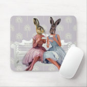 Tapis De Souris Conversation de lapin (Avec souris)