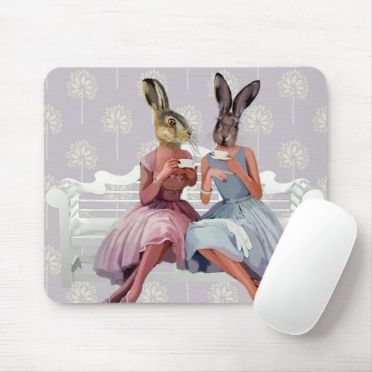 Tapis De Souris Conversation de lapin (Avec souris)
