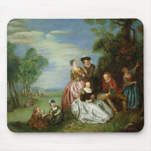 Tapis De Souris Conversation en parc (Devant)