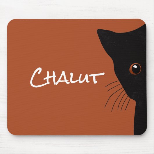 Tapis De Souris conversation noir (Devant)