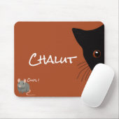 Tapis De Souris conversation noir et souris (Avec souris)
