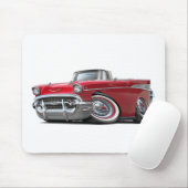 Tapis De Souris Convertible 1957 rouge de Chevy Belair (Avec souris)