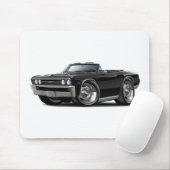 Tapis De Souris Convertible 1967 noir de Chevelle (Avec souris)