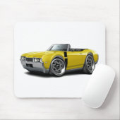 Tapis De Souris Convertible 1968 Jaune-Noir d'Olds 442 (Avec souris)