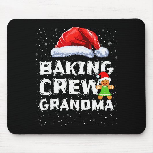 Tapis De Souris Cookie Baking Crew Shirt Grandma Matching Christma (Devant)