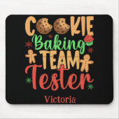 Tapis De Souris Cookie Baking Team Tester Name Holiday Toddler T S (Devant)