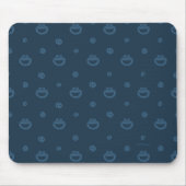 Tapis De Souris Cookie Monster and Cookies Blue Navy Pattern (Devant)
