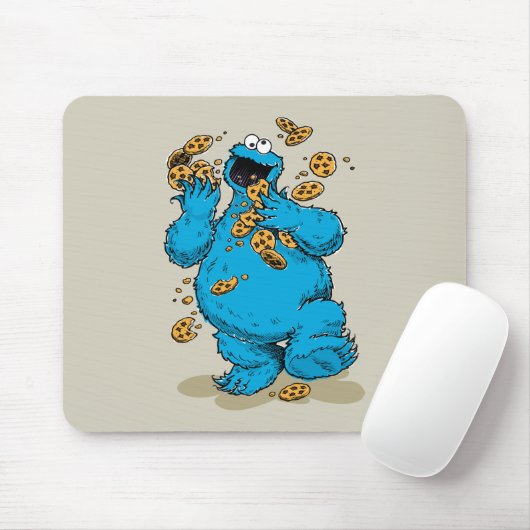 Tapis De Souris Cookie Monster Crazy Cookies (Avec souris)