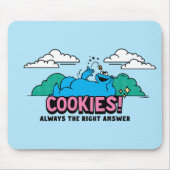 Tapis De Souris Cookie Monster | Les cookies sont toujours la bonn (Devant)