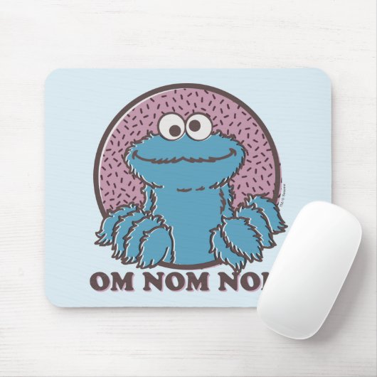 Tapis De Souris Cookie Monster | Om Nom Nom (Avec souris)