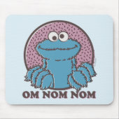 Tapis De Souris Cookie Monster | Om Nom Nom (Devant)
