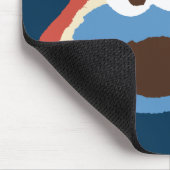 Tapis De Souris Cookie Monster Woodland Face | Ajouter Votre Nom (Coin)
