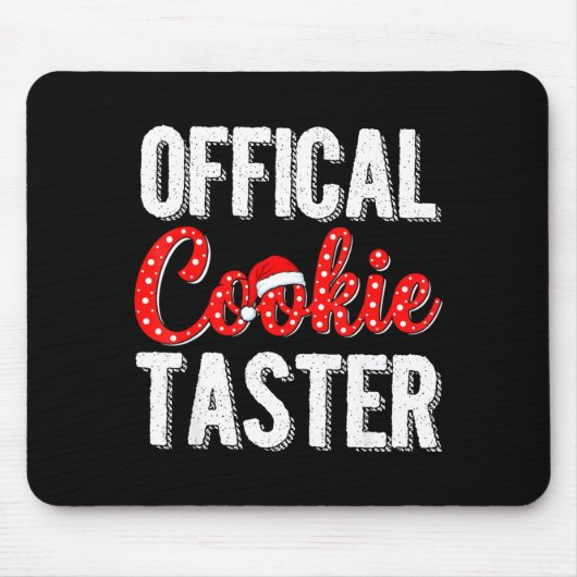 Tapis De Souris Cookie Taster Cookie Christmas Matching Couple (Devant)