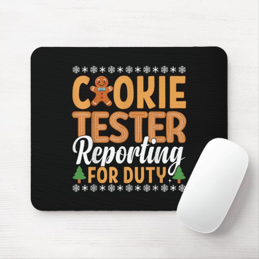 Tapis De Souris Cookie Tester En Service (Avec souris)