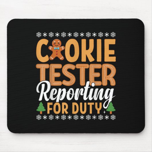 Tapis De Souris Cookie Tester En Service (Devant)