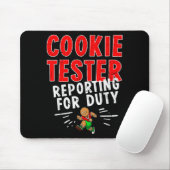 Tapis De Souris Cookie Tester Rerting Duty Funny Husband Christmas (Avec souris)