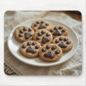 Tapis De Souris Cookies pour empreintes digitales au chocolat (Devant)
