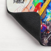 Tapis De Souris Cool Abstraite Pop Art Anime Guitariste (Coin)