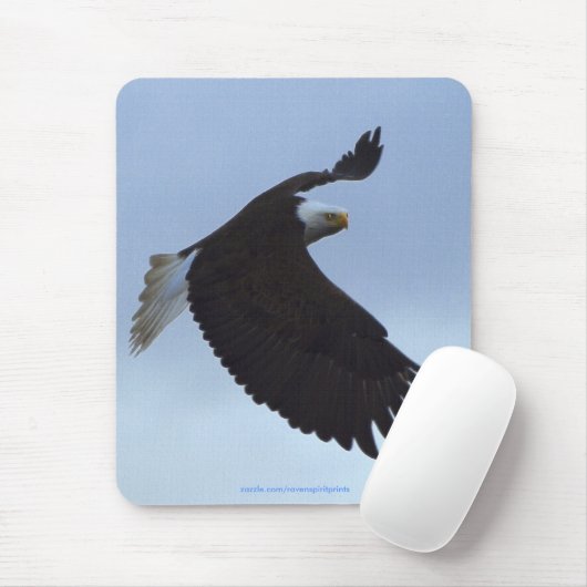 Tapis De Souris Cool Bald Eagle Wildlife Collection (Avec souris)