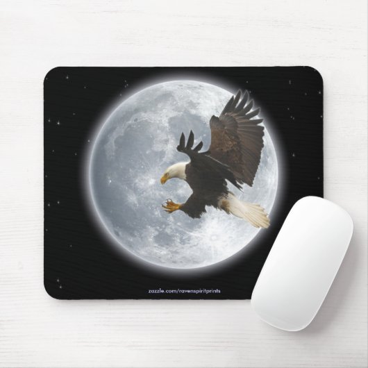 Tapis De Souris Cool Bald Eagle Wildlife Collection (Avec souris)