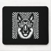 Tapis De Souris Cool berger allemand chien d'oeuvre style d'art No (Devant)